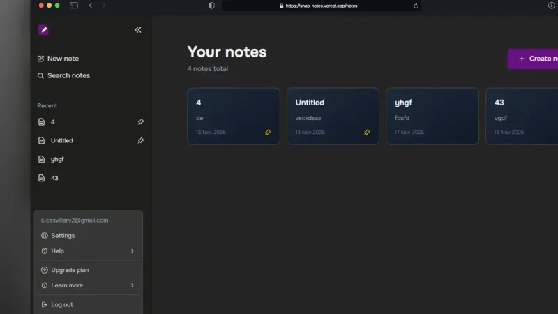 SnapNotes